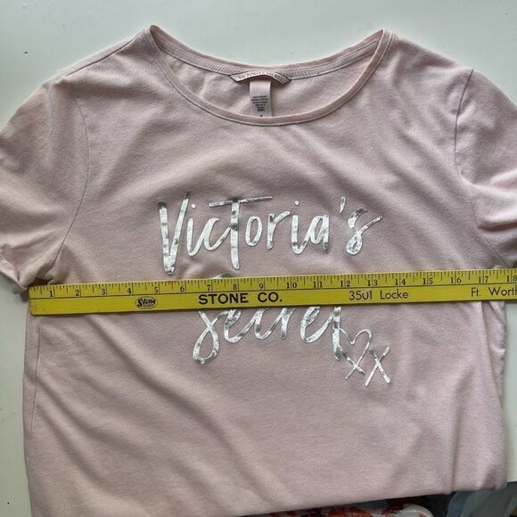 Victoria's Secret Cuffed Sleeve Graphic Pajama Top Tee Shirt‎ - Medium - Picture 7 of 10